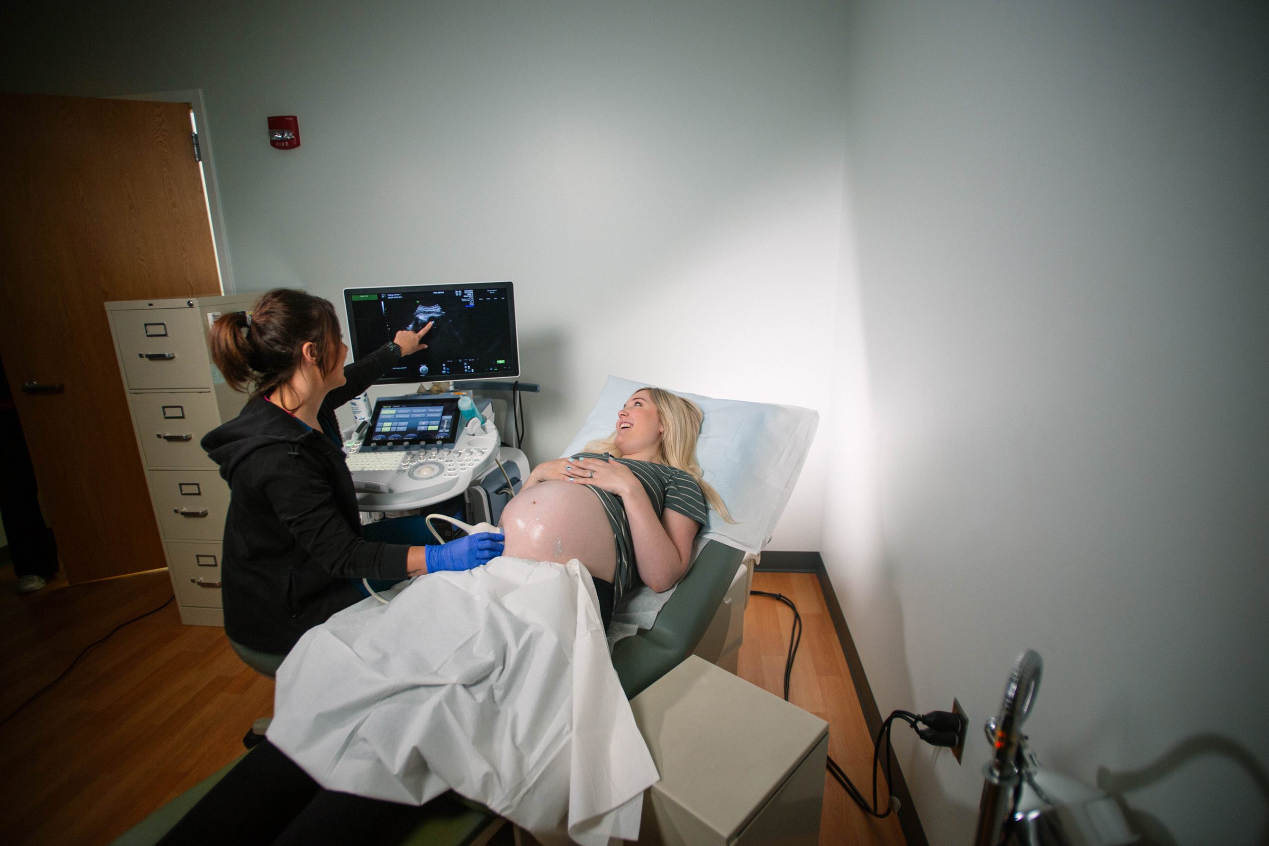 Pregnancy ultrasound in clinic